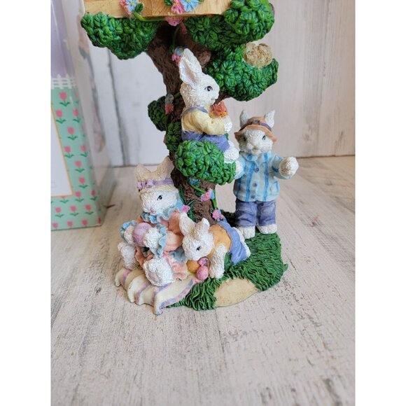 Easter collection large treehouse rabbits unique rustic decor birdhouse unique - Picture 2 of 11